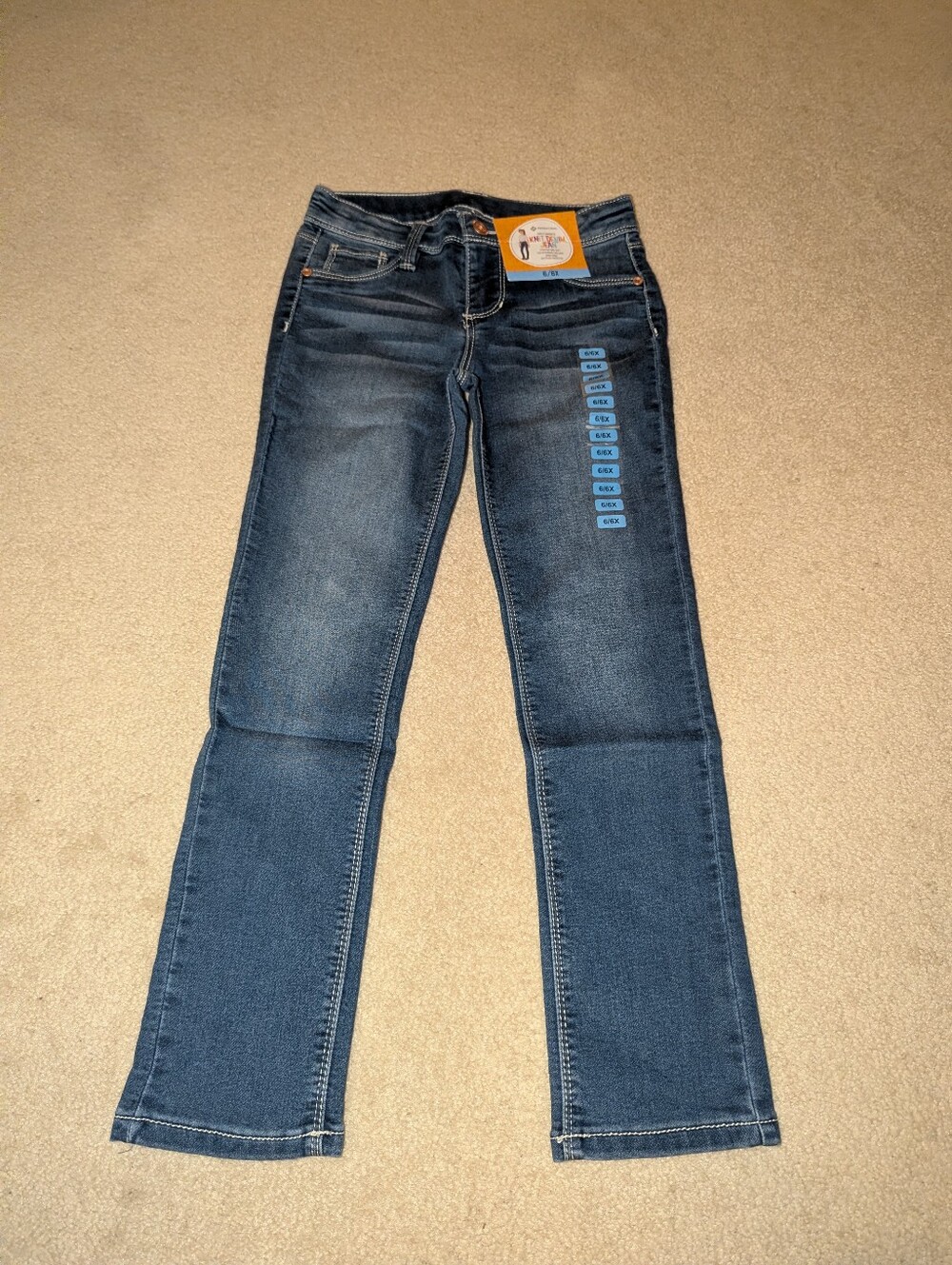 Nwt Members Mark Girl's Favorite Denim Jeans Sz 6/6x